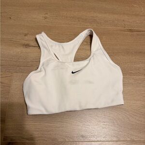 Nike White Sports Bra with removable padding